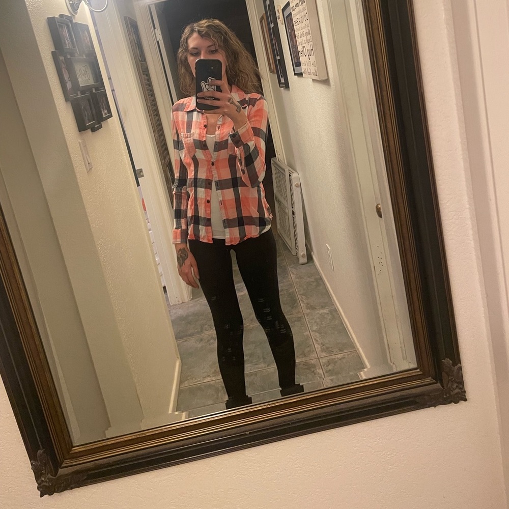 pink and black flannel